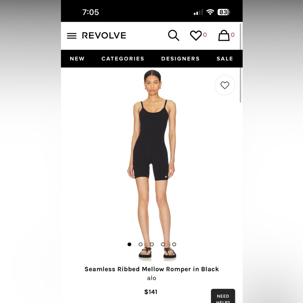 Alo Ribbed Onesie